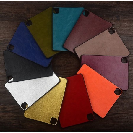 Чехол для планшета Doogee T10S защитный противоударный со вставкой из натуральной кожи "MARBLELUXE"