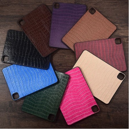 Чехол для планшета Nokia T10 защитный противоударный со вставкой из натуральной кожи "CROCOELITE"