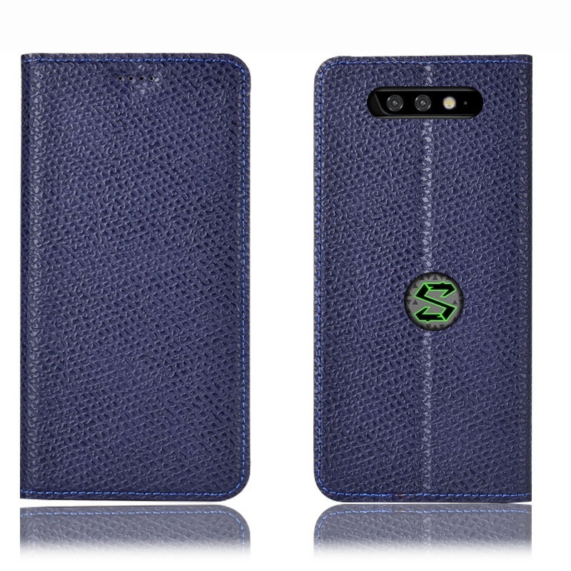 Чехол книжка из натуральной кожи противоударный магнитный для Xiaomi Black Shark "KEVLARO"