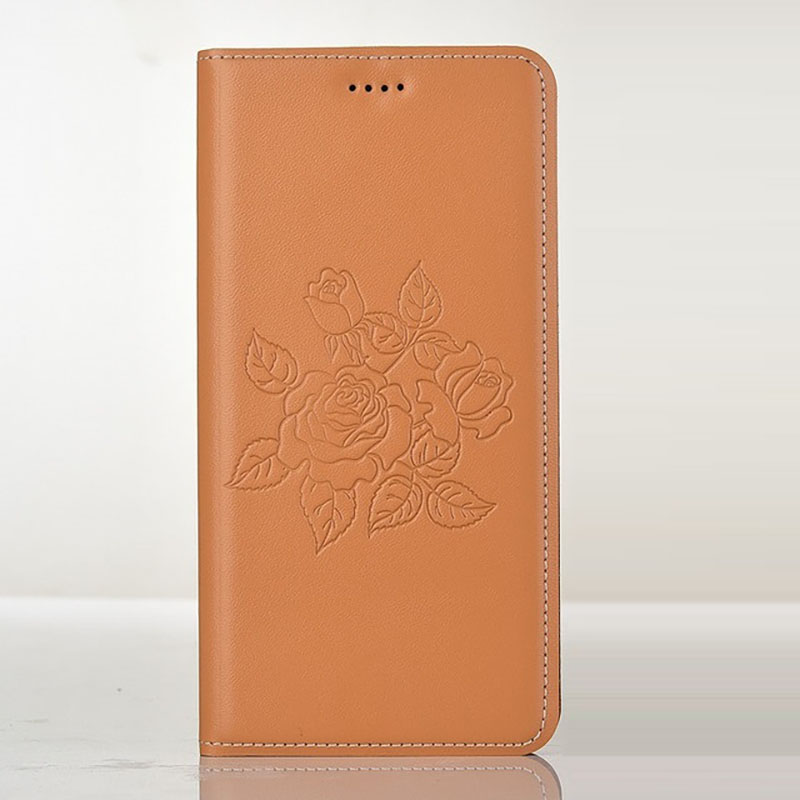 Чехол книжка из натуральной кожи противоударный магнитный для Xiaomi Redmi 4X "CLASIC"