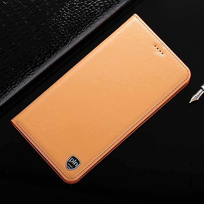 Чехол книжка из натуральной кожи противоударный магнитный для Xiaomi Redmi 6 "CLASIC"