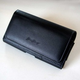 Чехол на ремень пояс кобура поясной кожаный c карманами для ASUS ROG Phone 6 AI2201 "RAMOS"
