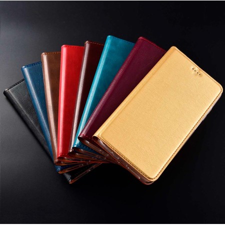 Чехол книжка противоударный магнитный КОЖАНЫЙ влагостойкий для VIVO V20 / V20 Pro / S7 "VERSANO"