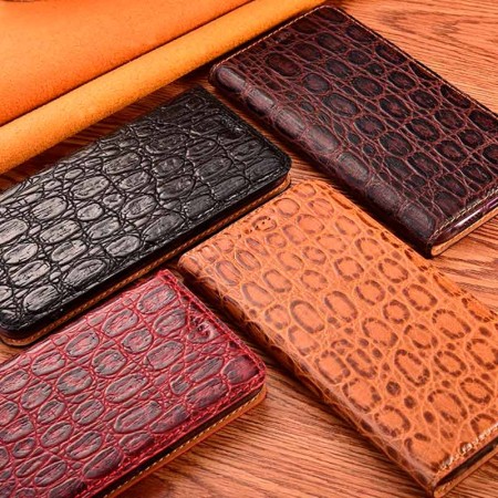 Чехол книжка из натуральной кожи противоударный магнитный для VIVO Y15 / Y12 / Y3 / U3x / U10 "LEATHER STONE"