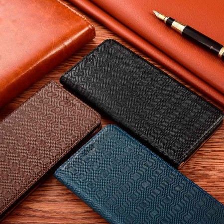 Чехол книжка из натуральной кожи противоударный магнитный для VIVO V20 / V20 Pro / S7 "LINEARIS"