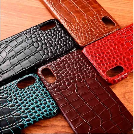 Чехол накладка полностью обтянутый натуральной кожей для VIVO V20 / V20 Pro / S7 "SIGNATURE ZENUS CROCO"