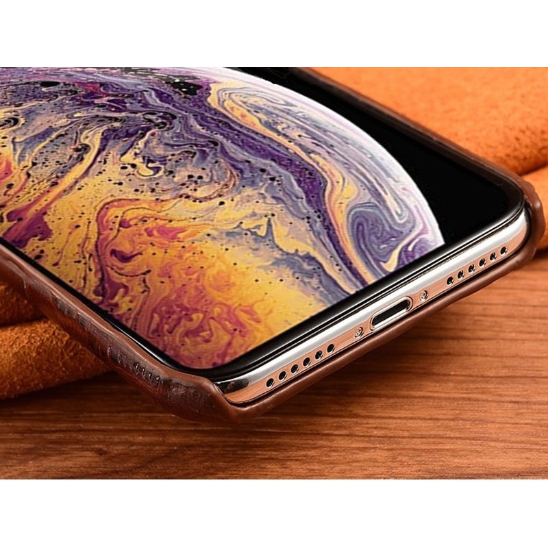Чехол накладка полностью обтянутый натуральной кожей для Xiaomi Redmi 6A "SIGNATURE ZENUS CROCO"