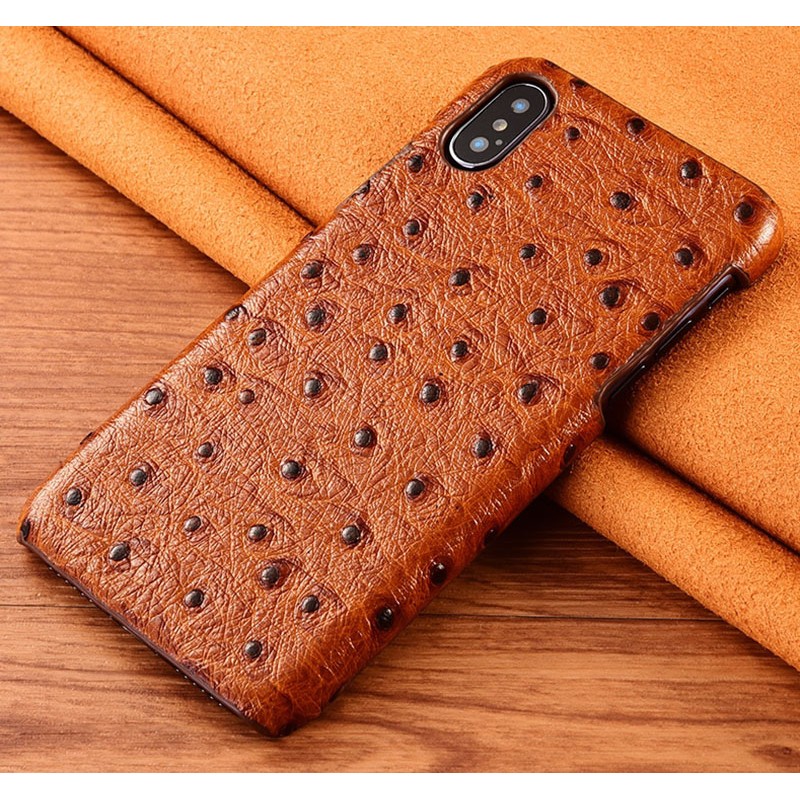 Чехол накладка полностью обтянутый натуральной кожей для Xiaomi Redmi 9 "SIGNATURE СТРАУС"