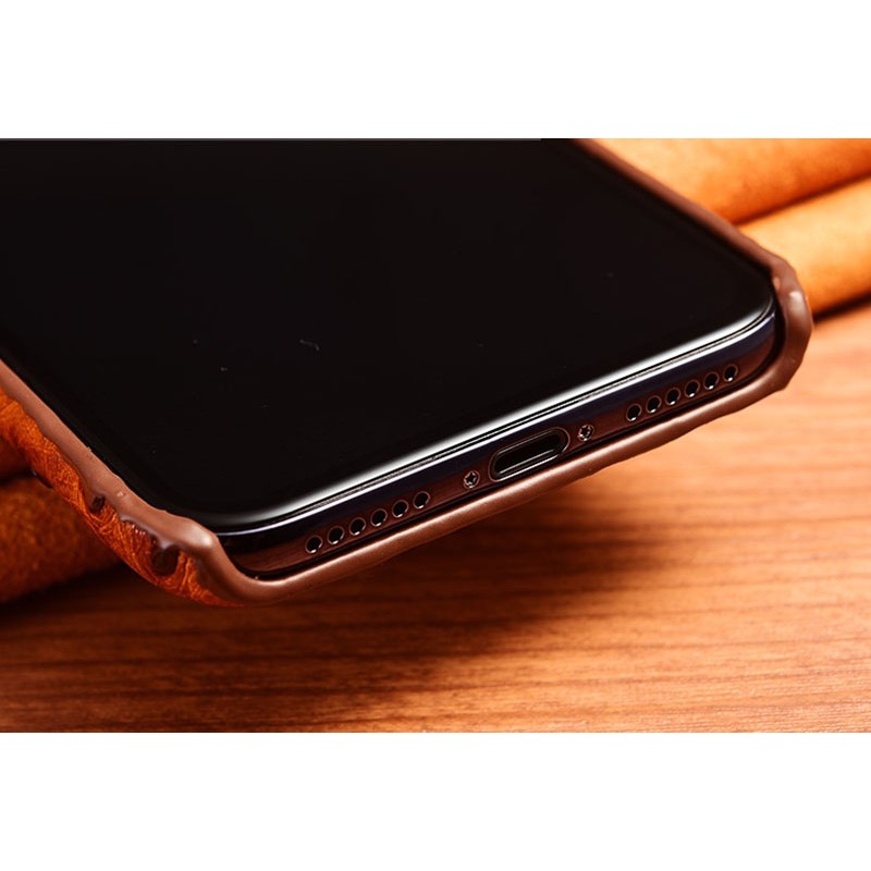 Чехол накладка полностью обтянутый натуральной кожей для Xiaomi Redmi 6 "SIGNATURE СТРАУС"