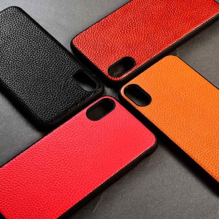 Силиконовый чехол накладка бампер противоударный со вставкой из натуральной кожи для VIVO Y15 / Y12 / Y3 / U3x / U10 "GENUINE ФЛОТАР"