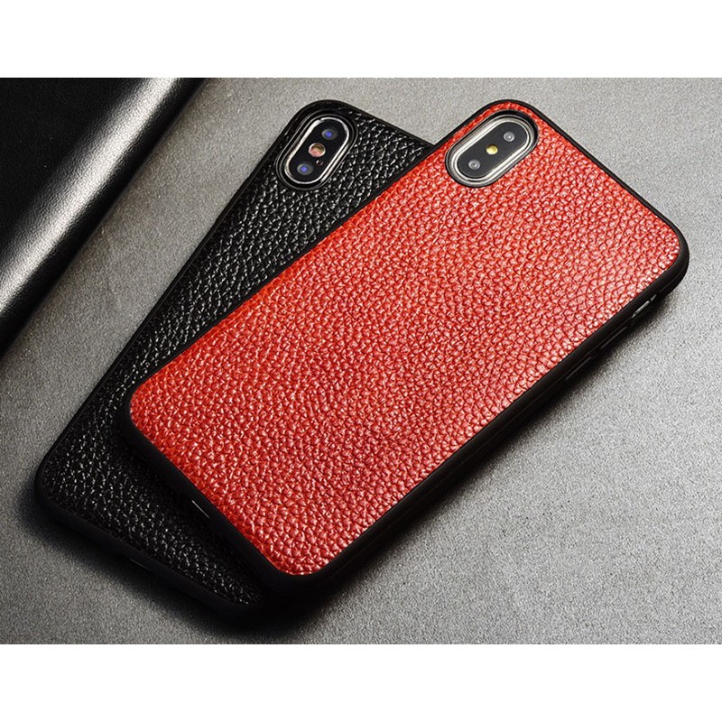 Силиконовый чехол накладка бампер противоударный со вставкой из натуральной кожи для Xiaomi Redmi 9A "GENUINE ФЛОТАР"