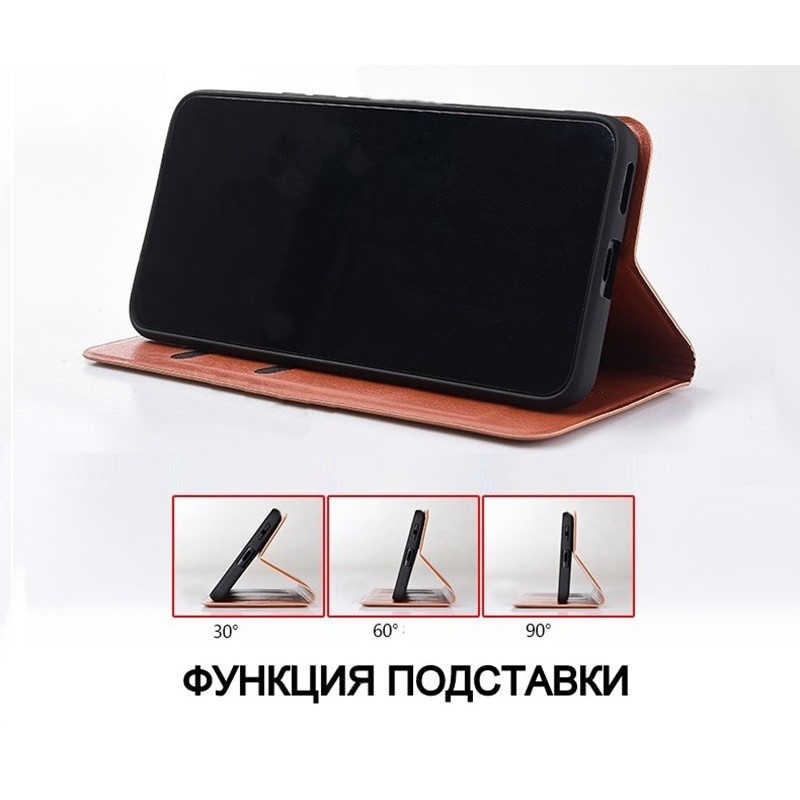 Чехол книжка из натуральной LUX кожи магнитный противоударный для Xiaomi Redmi NOTE 5A "OSTRICH"