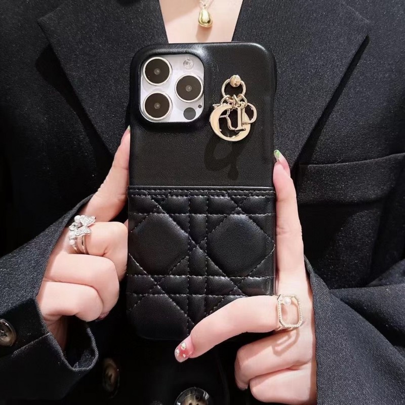 Чехол DIOR ✨ для iphone брендовый диор обтянуты кожей на все модели айфон