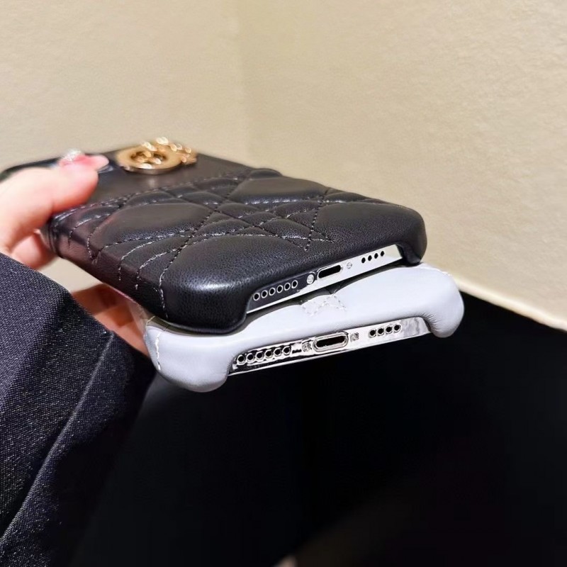 Чехол DIOR ✨ для iphone брендовый диор обтянуты кожей на все модели айфон