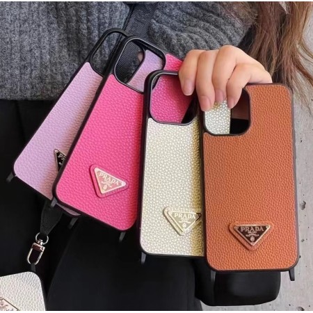 Чехол PRADA ✨ для iphone брендовый  кожаный с ремешком прада на все модели айфон