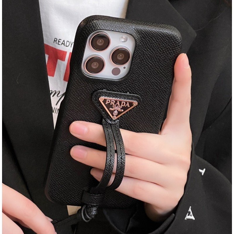 Чехол PRADA ✨ для iphone брендовый прада обтянутый кожей на все модели айфон