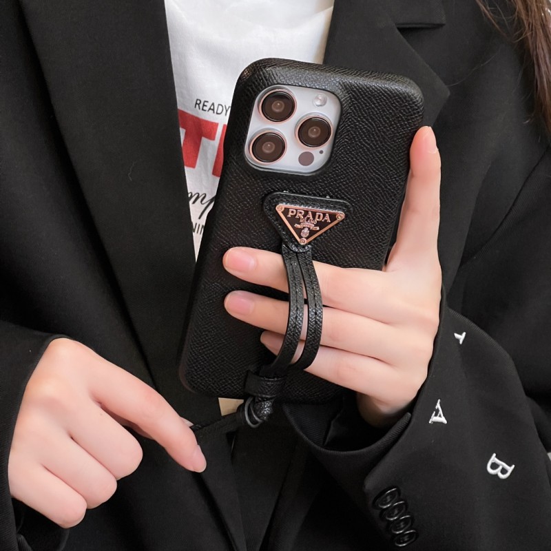 Чехол PRADA ✨ для iphone брендовый прада обтянутый кожей на все модели айфон