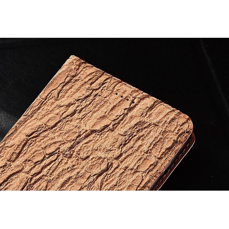 Чехол книжка из натуральной LUX кожи магнитный противоударный для Xiaomi Redmi NOTE 4X "VINTAGE"
