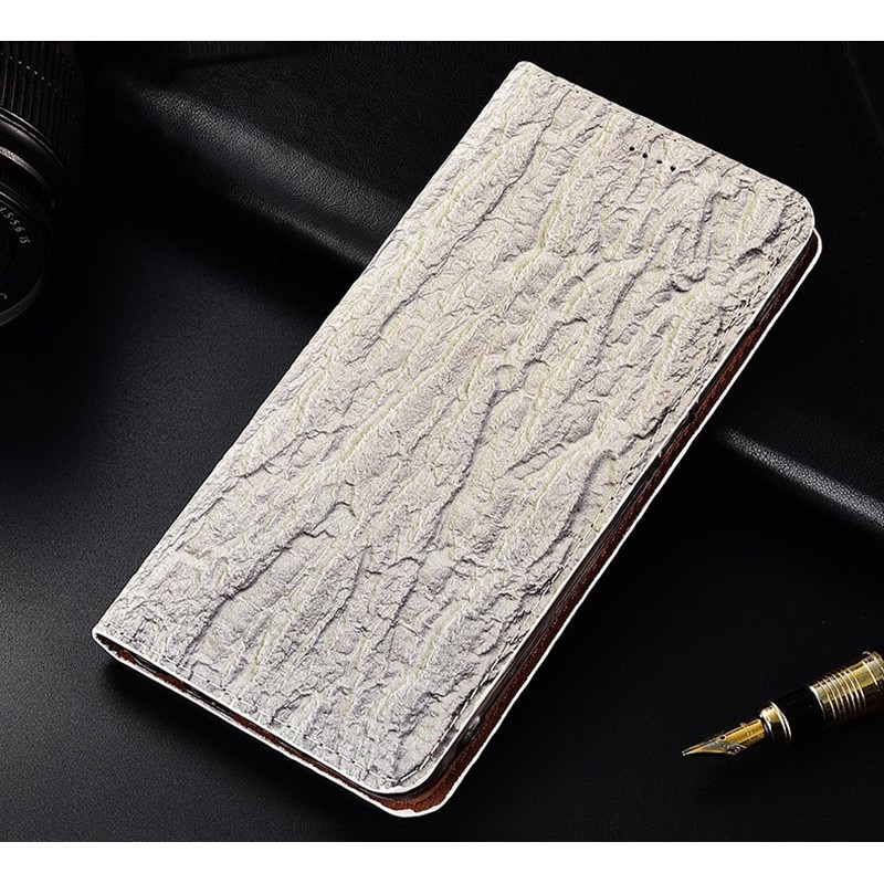 Чехол книжка из натуральной LUX кожи магнитный противоударный для Xiaomi Redmi 6 "VINTAGE"