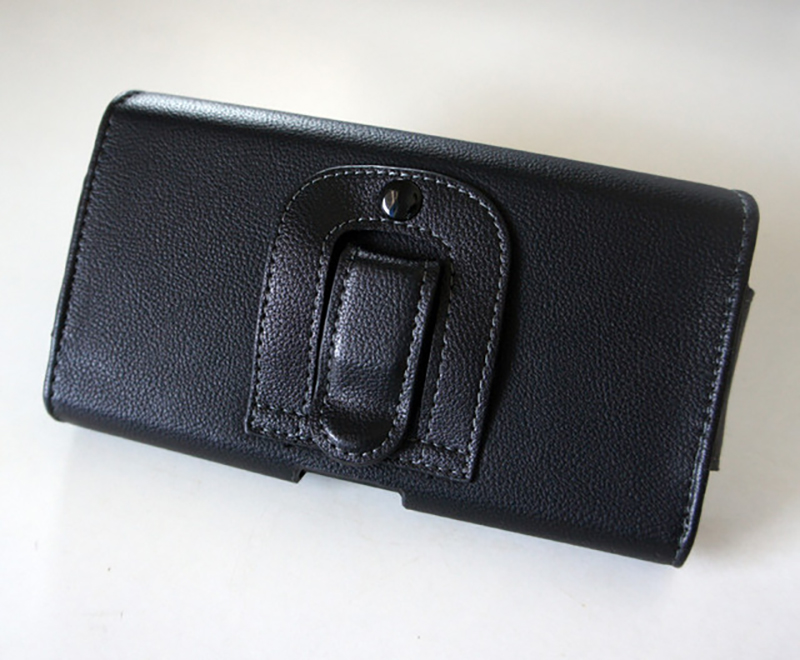 Чехол на ремень пояс кобура поясной кожаный c карманами для Xiaomi POCO F3 "RAMOS"