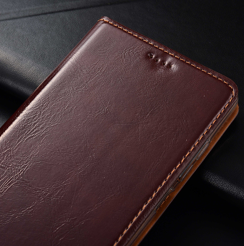 Чехол книжка противоударный магнитный КОЖАНЫЙ влагостойкий для Xiaomi Redmi S2 "VERSANO"