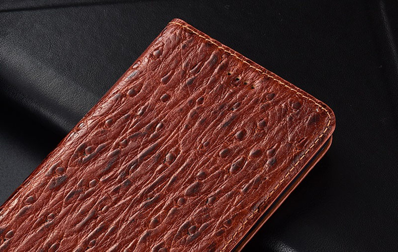 Чехол книжка из натуральной кожи противоударный магнитный для Xiaomi Redmi 9 "FLOTARUS"