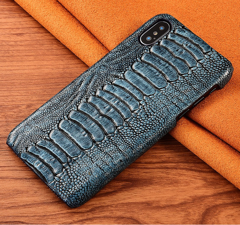 Чехол накладка полностью обтянутый натуральной кожей для Xiaomi Redmi NOTE 5 "SIGNATURE СТРАУС НОГА"