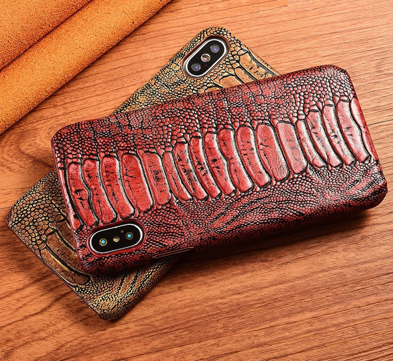 Чехол накладка полностью обтянутый натуральной кожей для Xiaomi Redmi NOTE 5A "SIGNATURE СТРАУС НОГА"