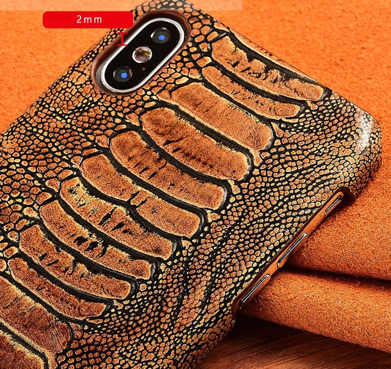 Чехол накладка полностью обтянутый натуральной кожей для Xiaomi Redmi 9 "SIGNATURE СТРАУС НОГА"
