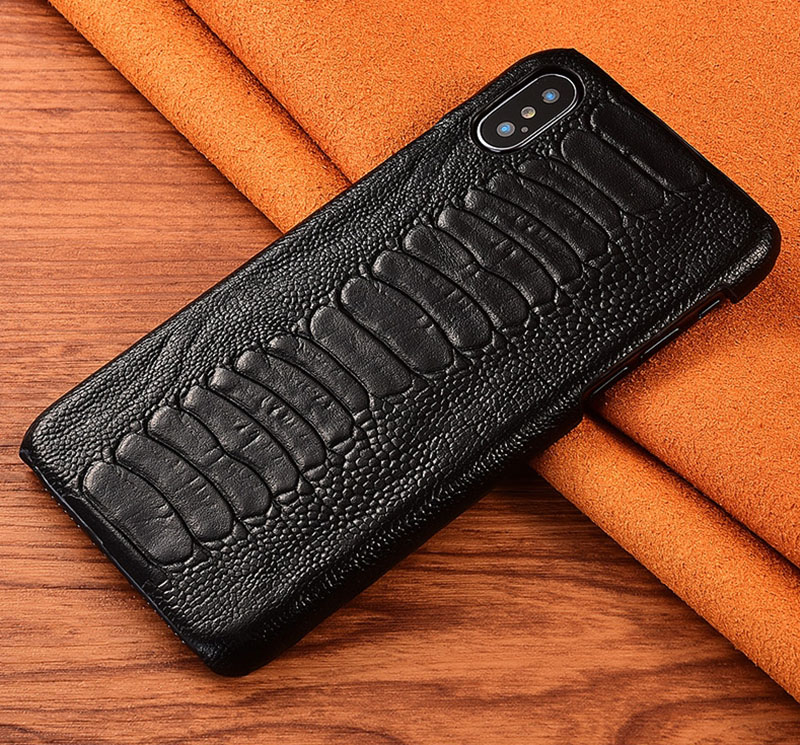 Чехол накладка полностью обтянутый натуральной кожей для Xiaomi Redmi 5A "SIGNATURE СТРАУС НОГА"