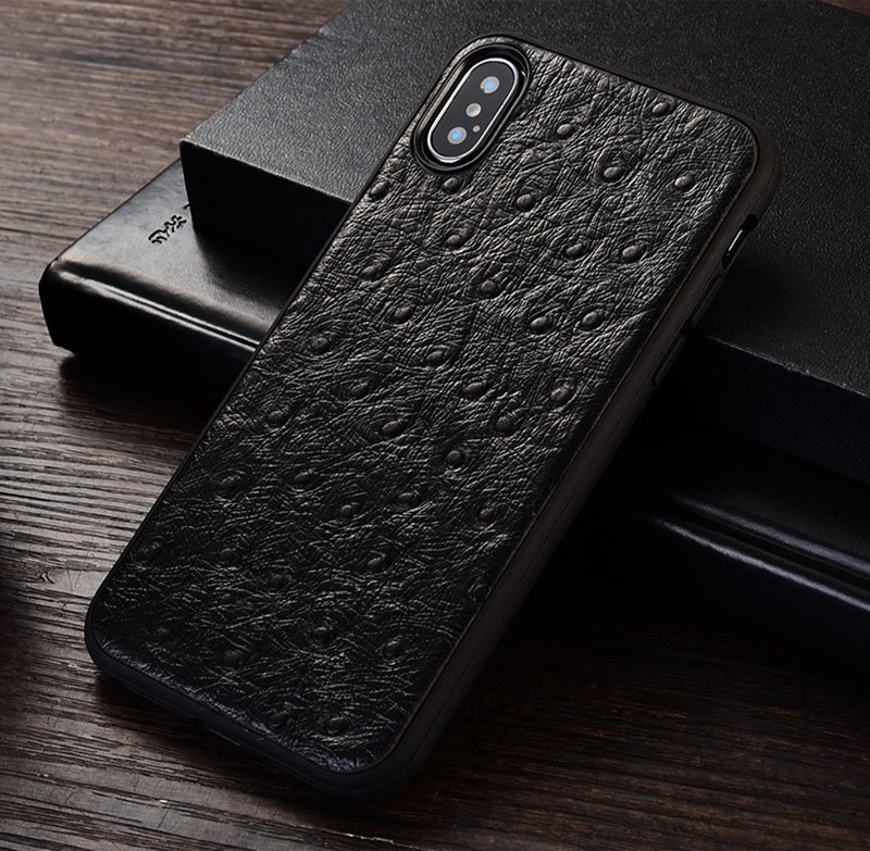 Силиконовый чехол накладка бампер противоударный со вставкой из натуральной кожи для ASUS ROG Phone 5 ZS673KS "GENUINE СТРАУС"