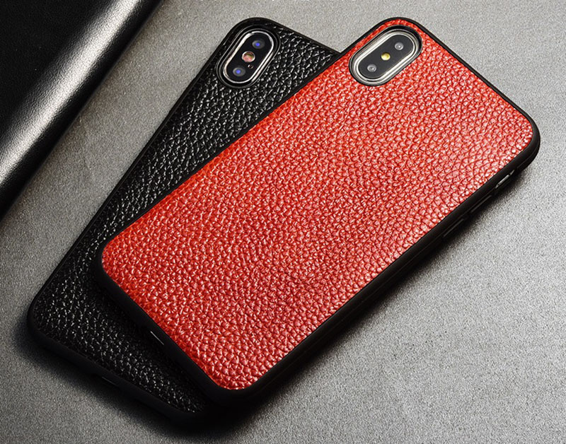 Силиконовый чехол накладка бампер противоударный со вставкой из натуральной кожи для Xiaomi Redmi 9A "GENUINE ФЛОТАР"